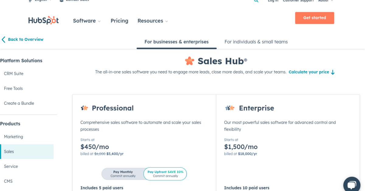 Hubspot Pricing