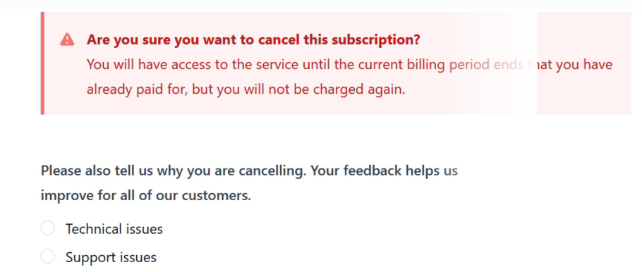 Collect Feedback After Cancellations